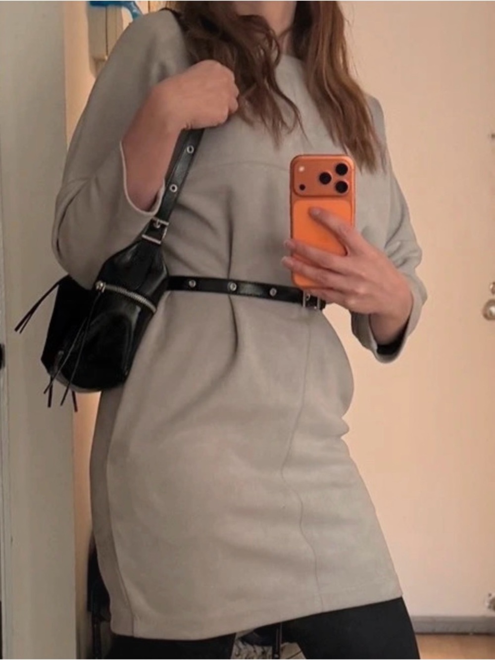 Elegant Grey Mini Dress